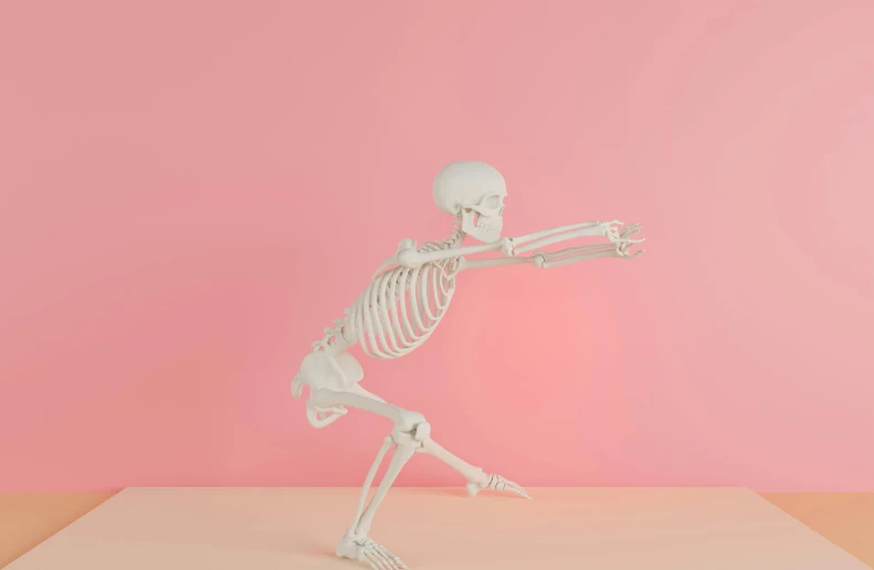 a skeleton is shown holding the arm of another skeleton