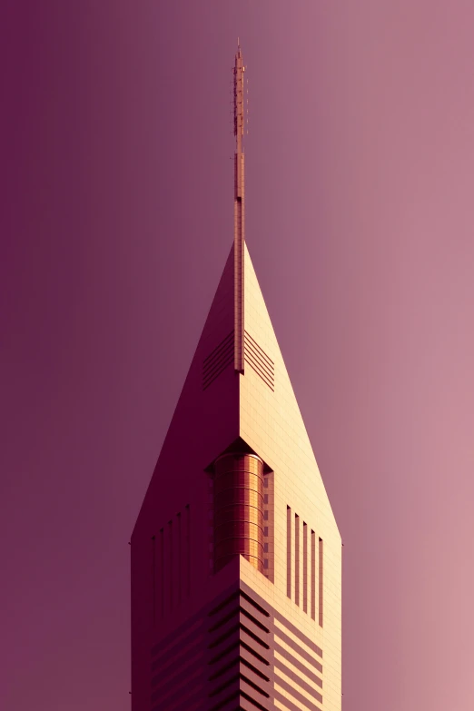 a tall building with many windows under a cloudy sky