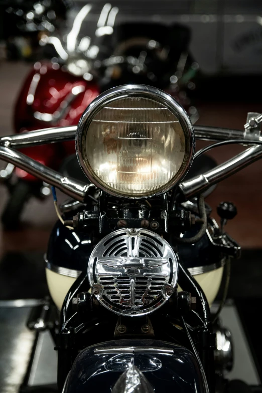 an image of a motorcycle with chrome exhaust