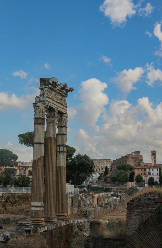 this is the ruins of ancient buildings on the outskirts