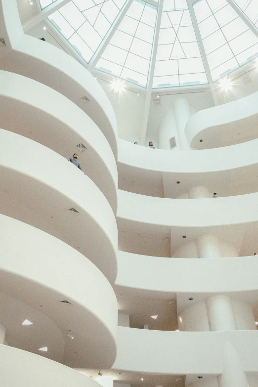 a circular room that has an observation roof