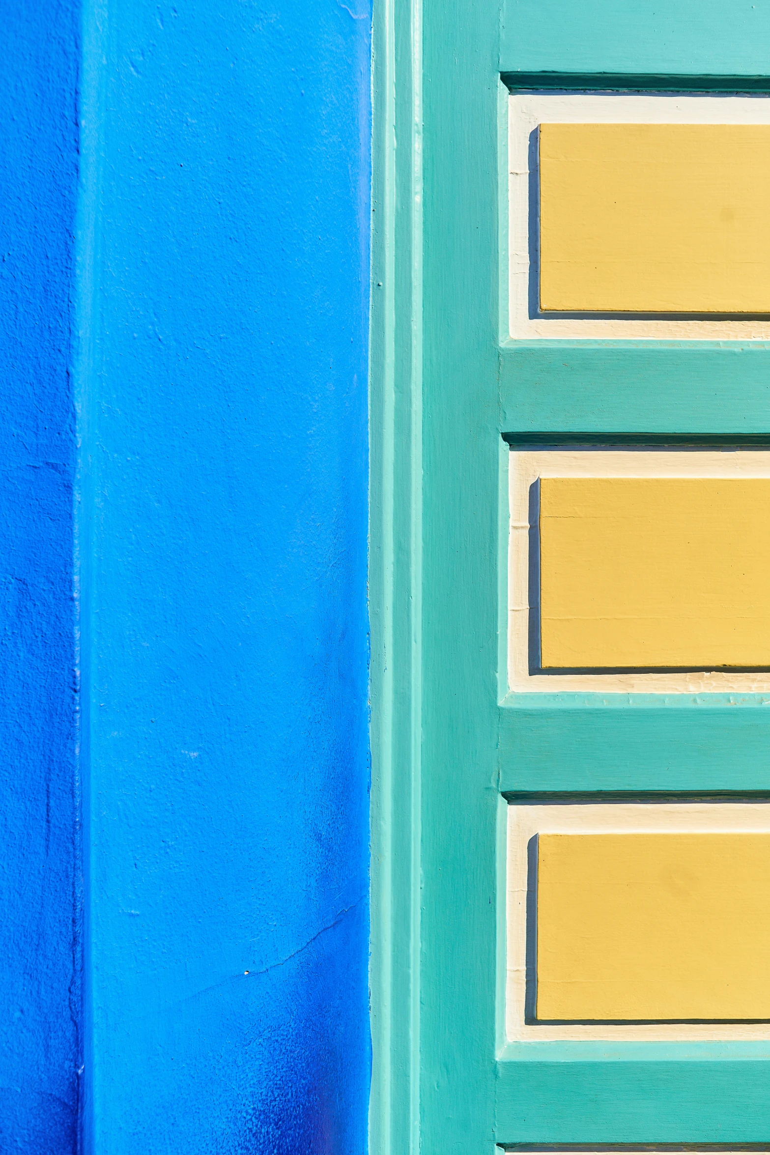 a closeup image of an exterior door in different colors