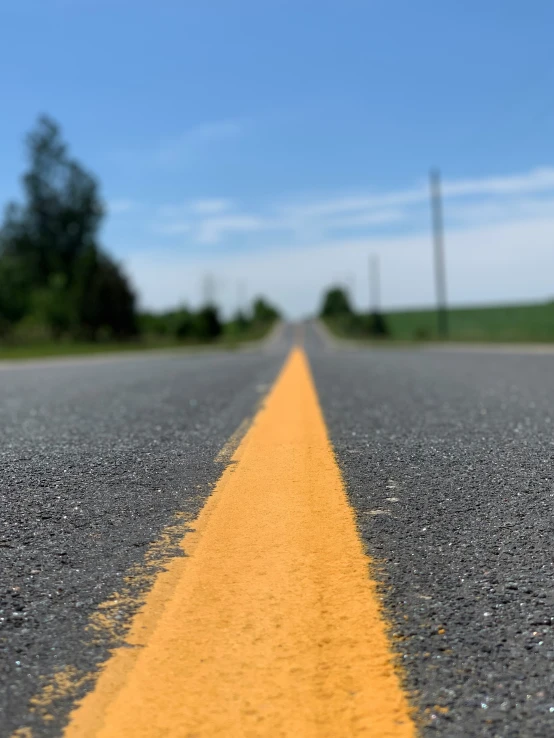 the corner of the road is clearly yellow