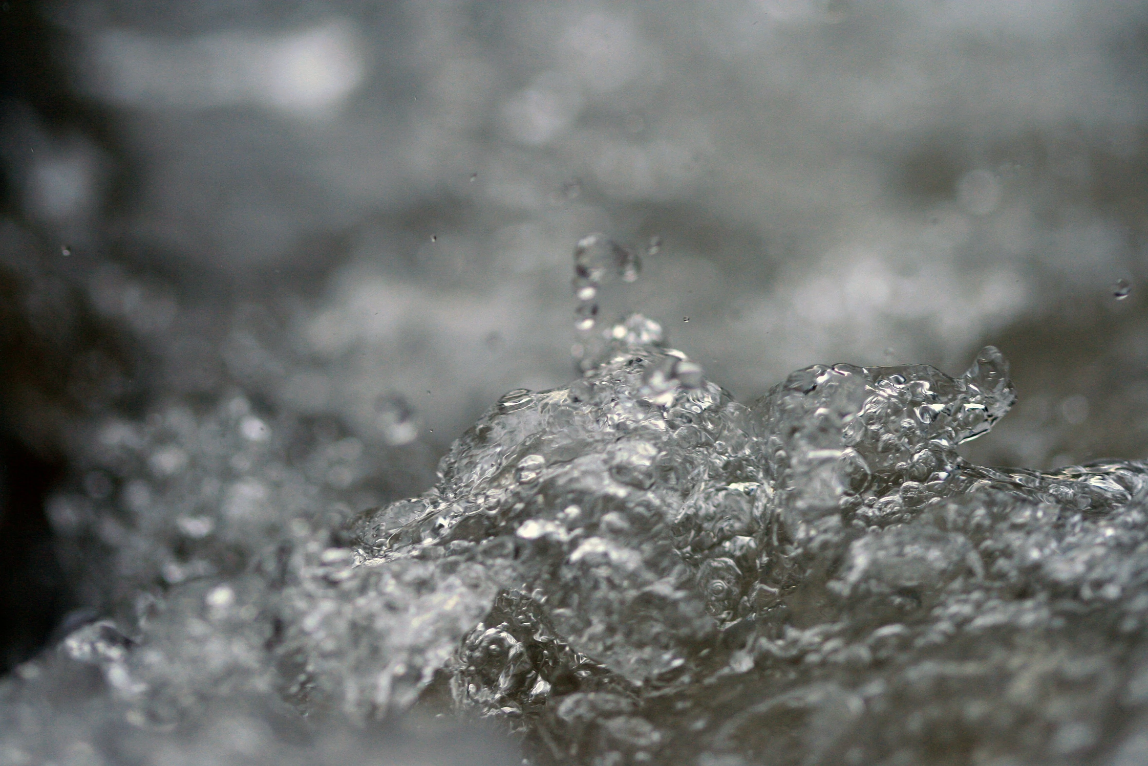 water bubbles being released by the air on a sunny day