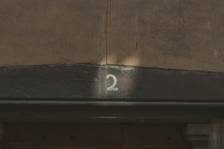 a door is shown with a number seven on it