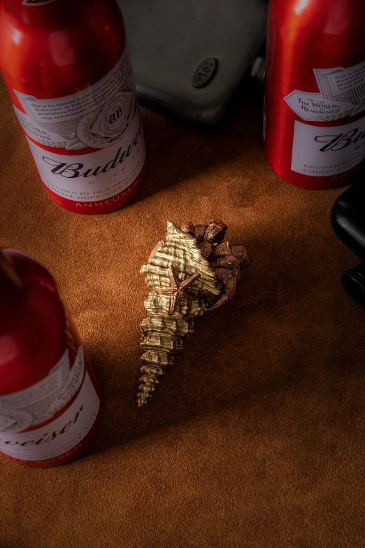 an image of a cork cork with some gold leaves