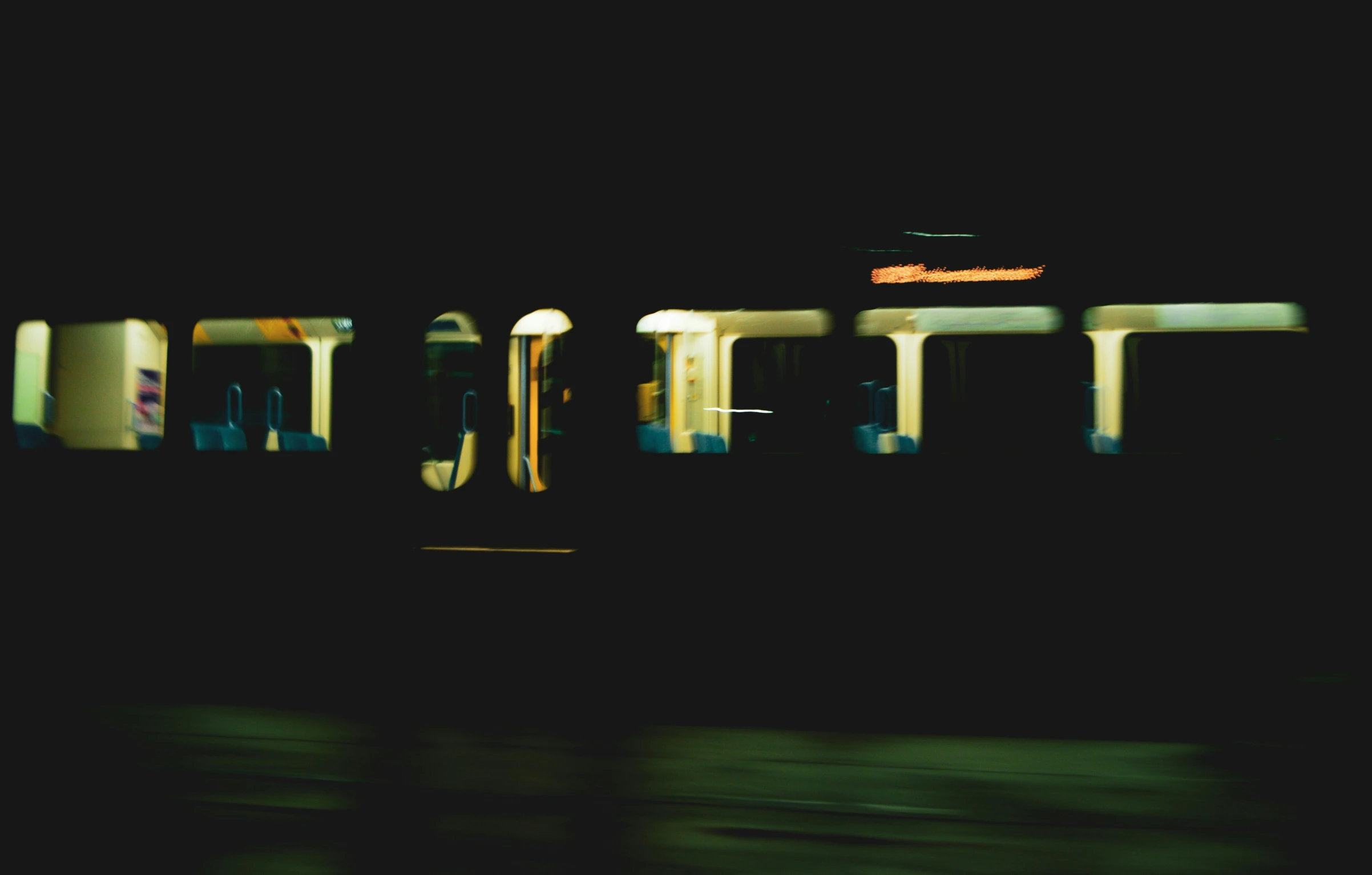 a long time exposure po of the front of a train