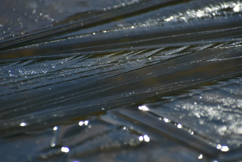 water droplets falling into the body of soing