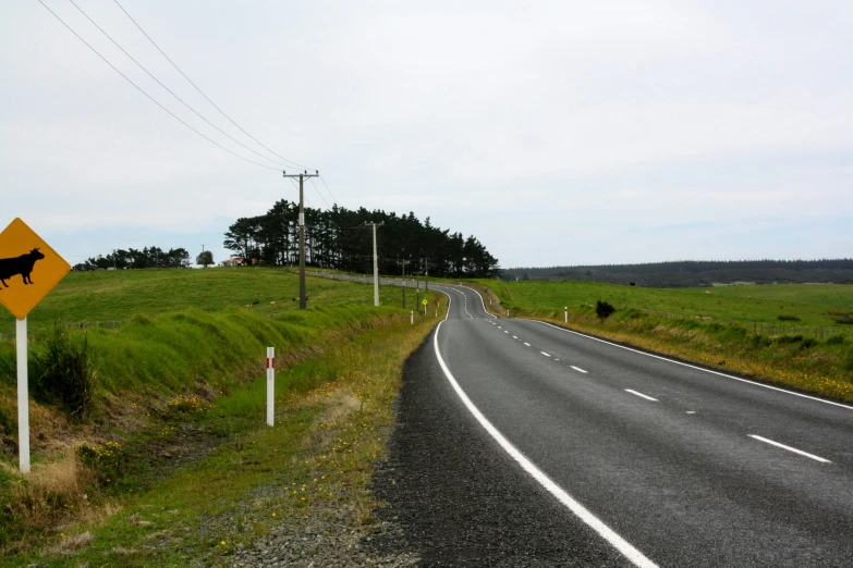 an empty highway has been turned into a road