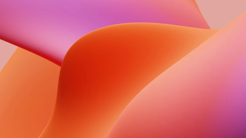 a close - up of an orange and pink wavy background