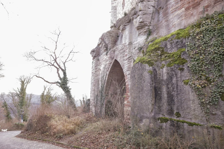 there is a very large old looking bridge