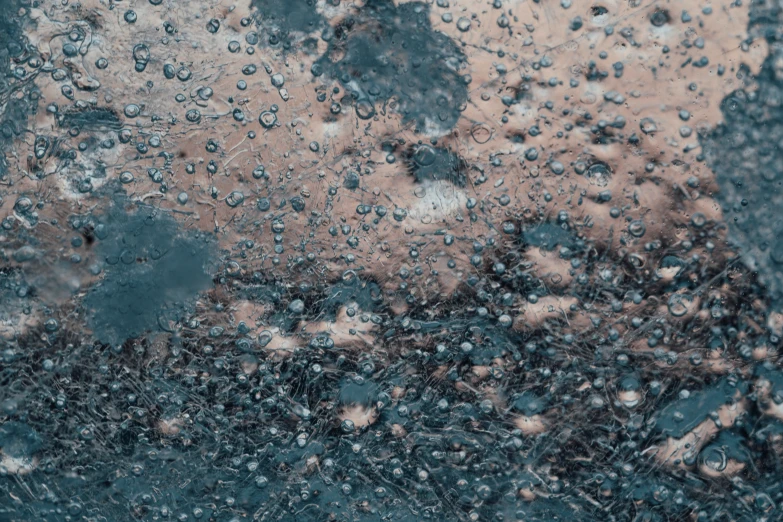 close up of rain drops on a window