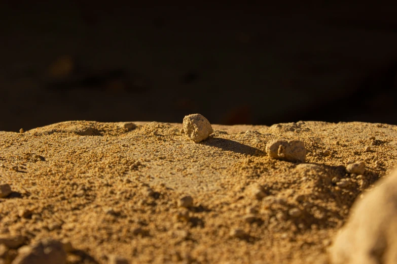 an image of small rocks that are in the sand