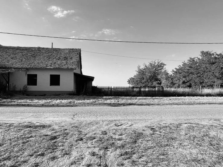 the white house is near an empty field