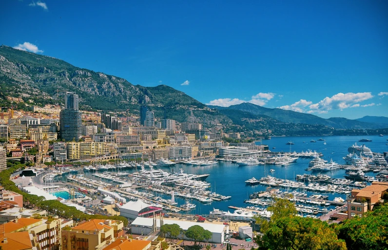 a harbor filled with lots of boats floating on top of water