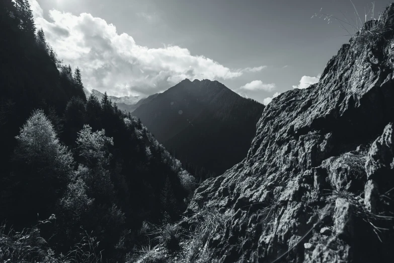 a view from the top of a mountain of some kind