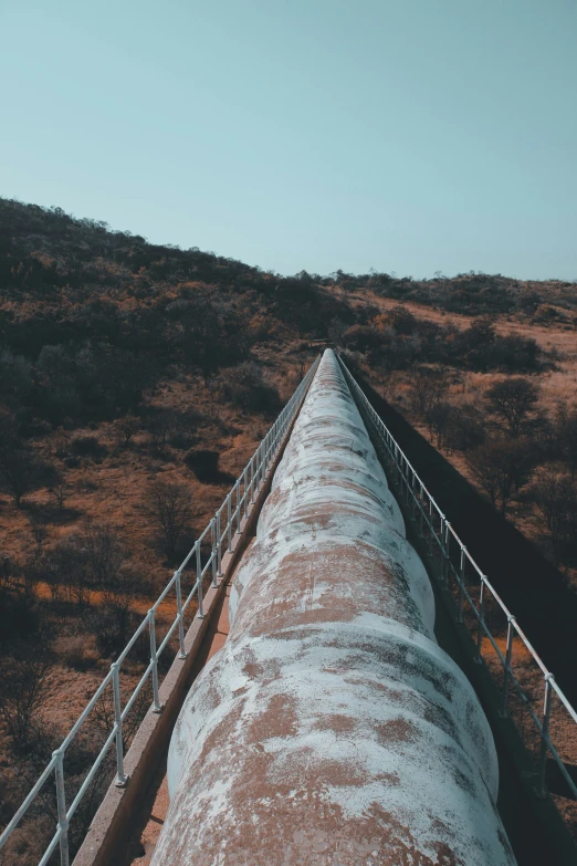 large wall on the side of a hill