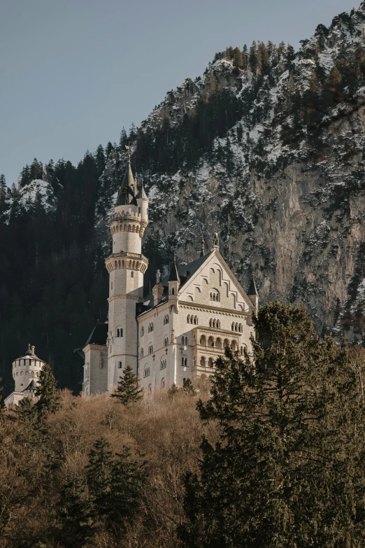 an old building on top of a hill