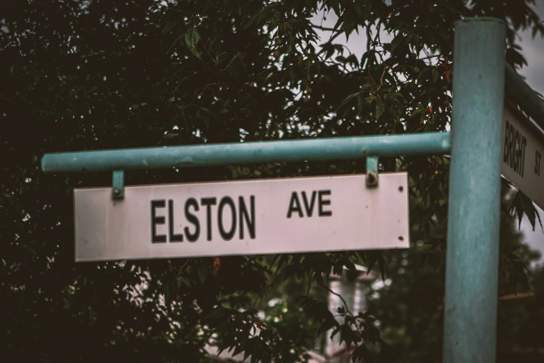 there are street signs attached to the metal pole