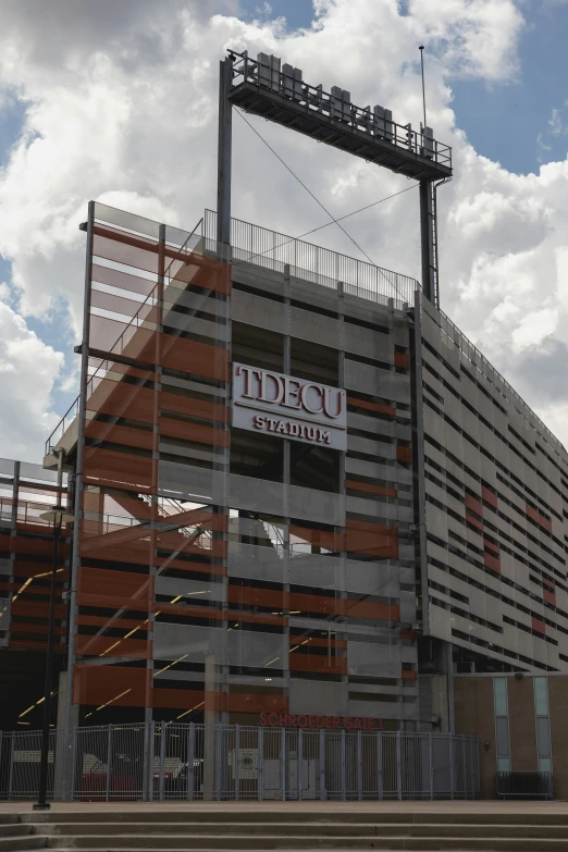 a building is under construction under a cloudy sky