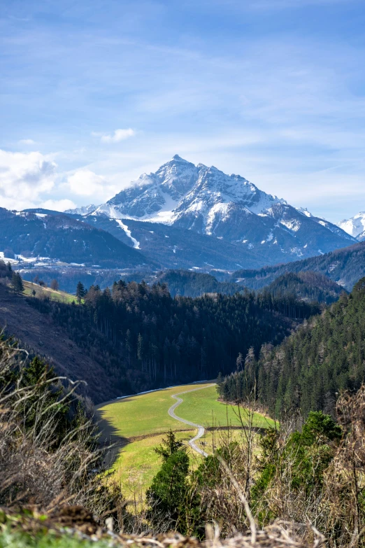 a view over mountains and valleys on a clear day