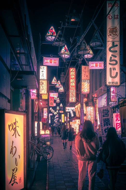 a person is standing in the middle of a busy city