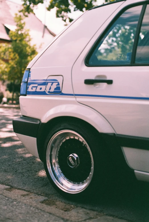 an image of a golf car parked on the street