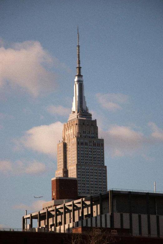 the top of the building has a clock on it