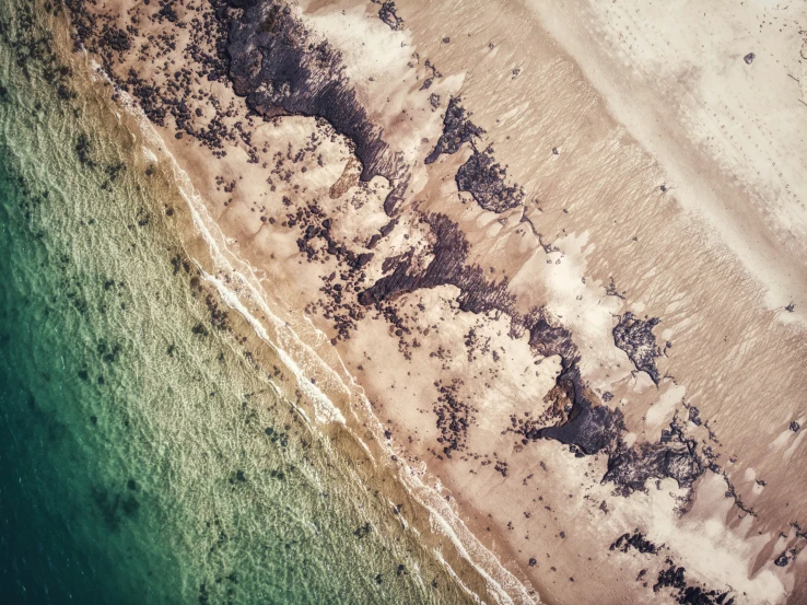 a beach that has some water in it