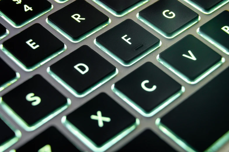 this is a keyboard with the key panel illuminated