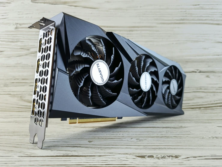 the graphics card features multiple fans and is designed to be as high as possible