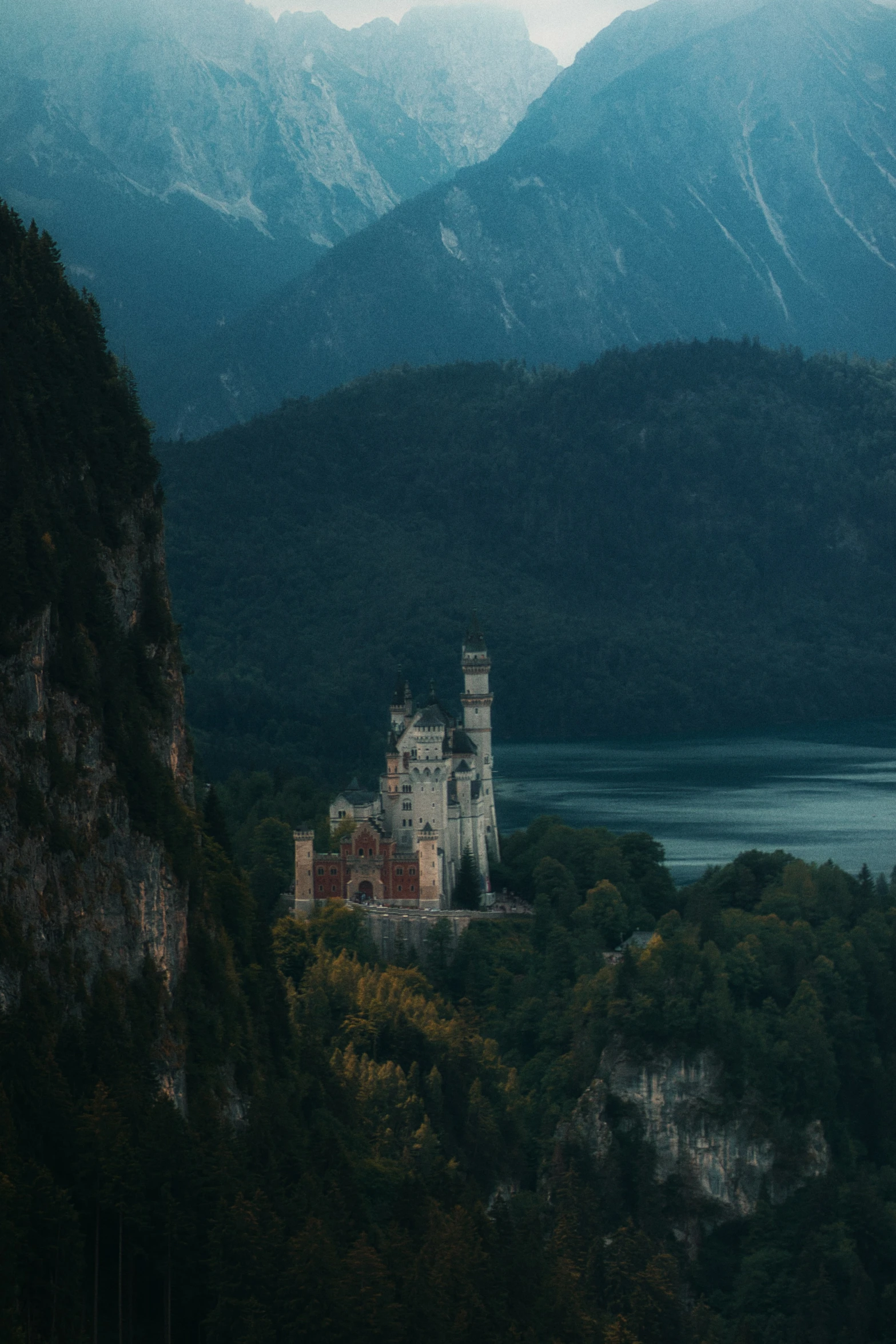 an image of a castle on top of a mountain