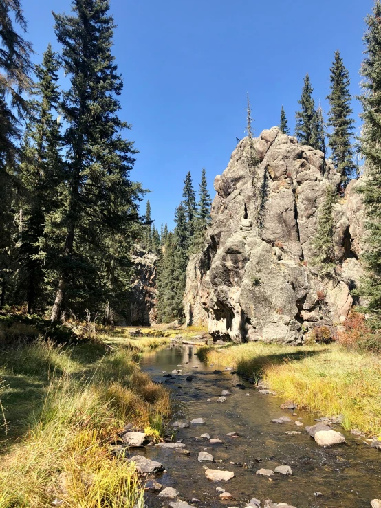 the trail passes through this mountain landscape