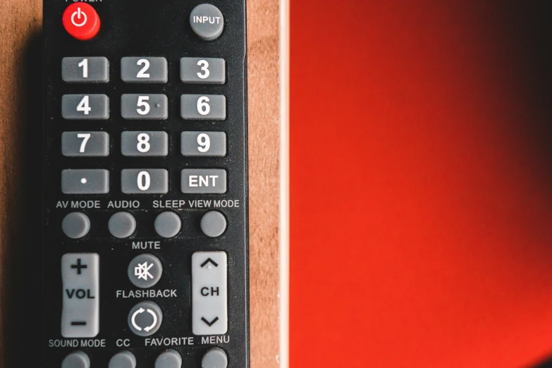 a close up image of a remote control