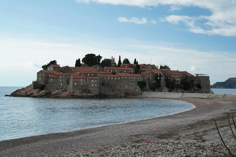 there is a very old castle on the island