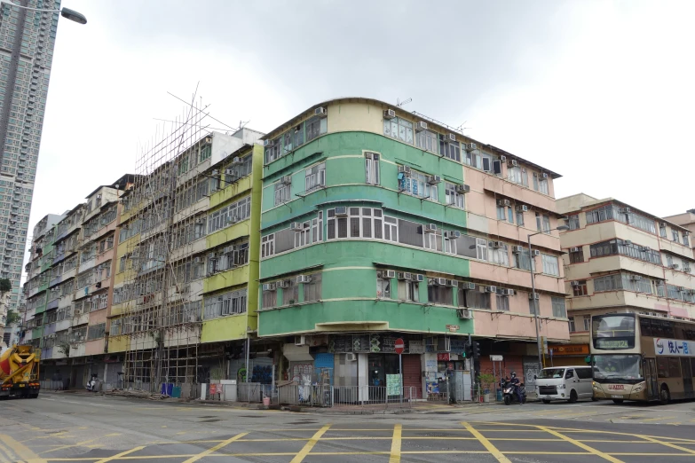 a building that has multiple stories sitting next to it