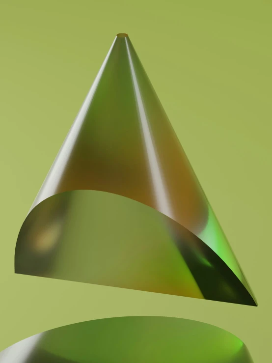 a computer generated graphic object consisting of a curve and cone