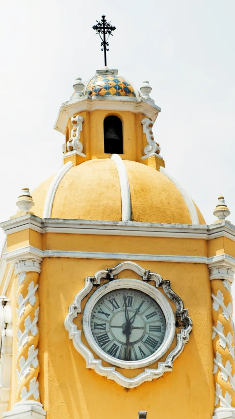 there is a clock on top of this building