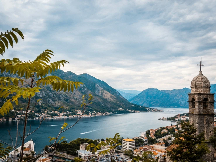 the scenic view from the top of an incline