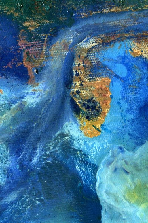 an earth image with many layers and colors
