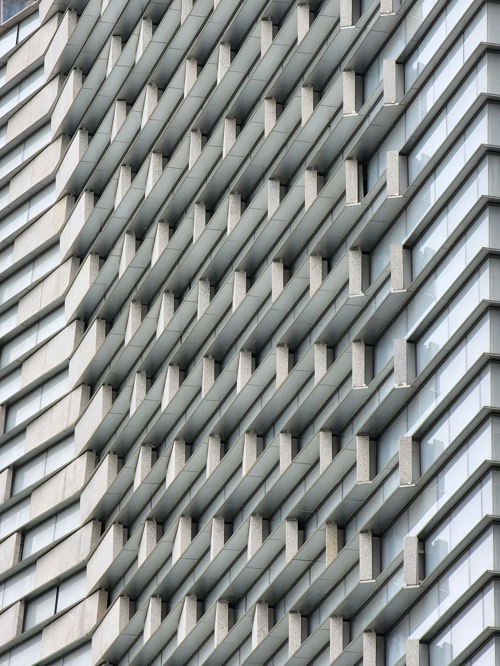 a building with many windows on the side