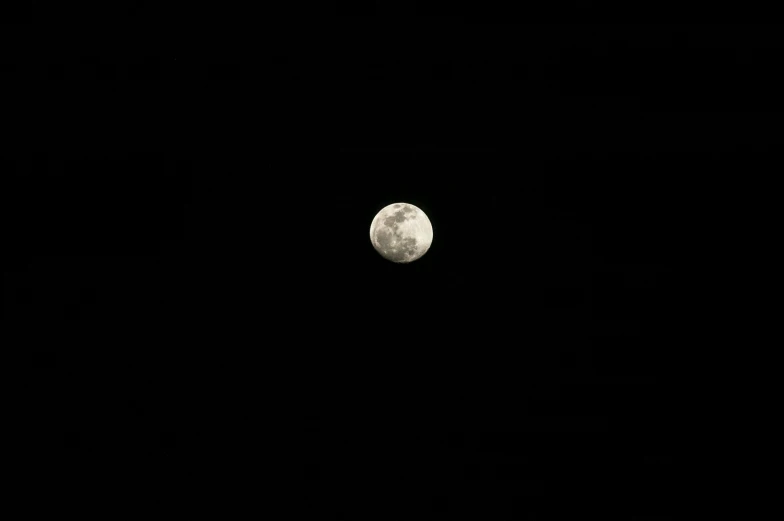 the moon shining brightly in the night sky