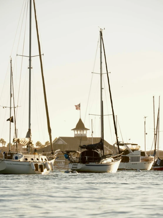 some very cute sailboats docked in the water