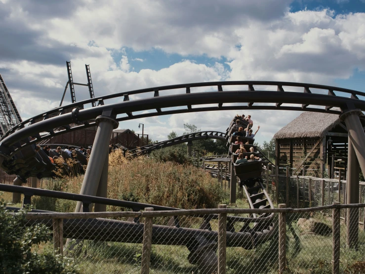 a man is riding on the amut ride