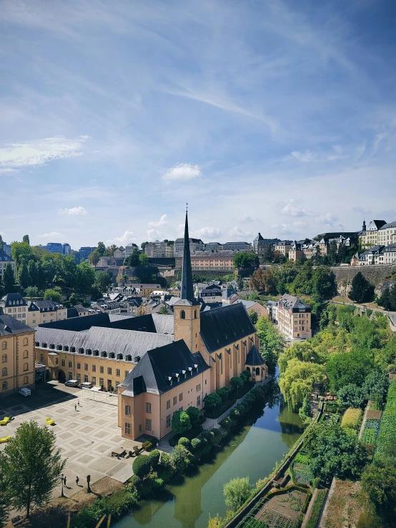 a city has a river running beside it