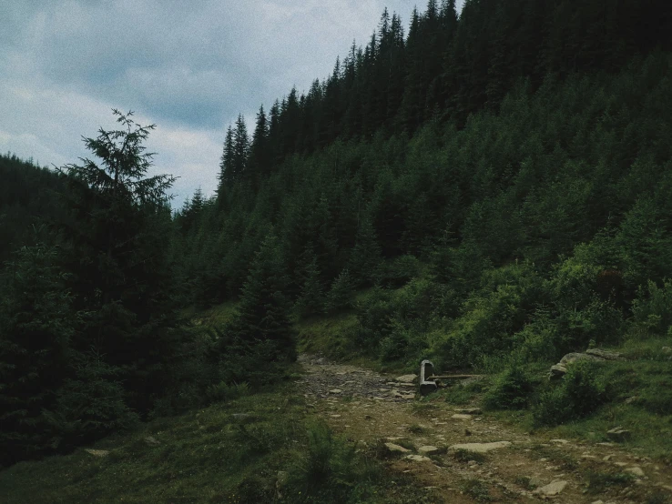 some people are standing at the top of the hill