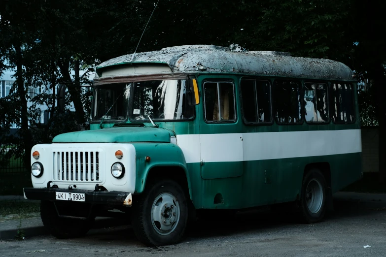 this is a very old and very rusty bus