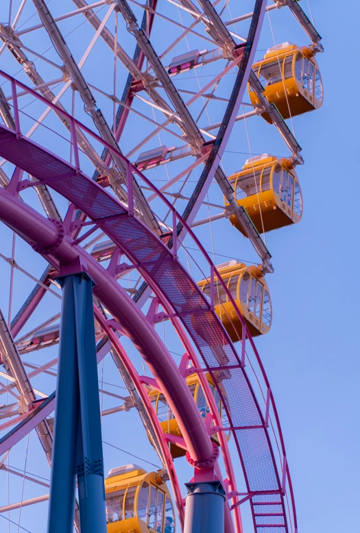 a big ferris wheel near the sky