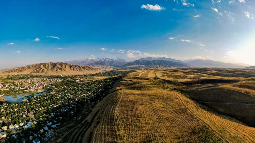 a large hill in the middle of a desert