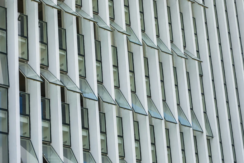 a close up of some windows on a building